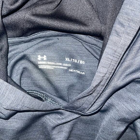 Under Armour Mens Grey Hoodie pullover Size XL Heat Gear Athletic Running - Picture 4 of 5
